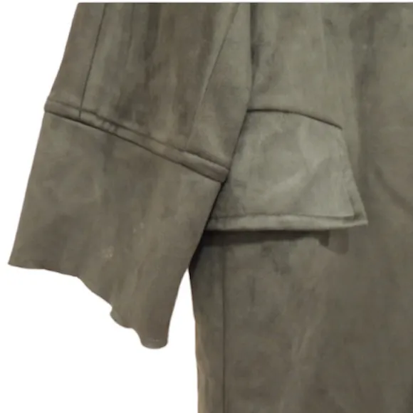 Suede‎ Jacket Dark Green Small-Medium Pullover