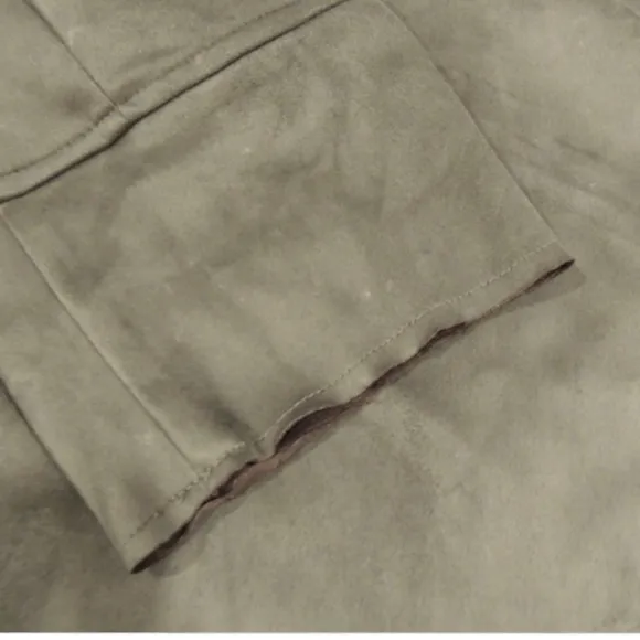 Suede‎ Jacket Dark Green Small-Medium Pullover