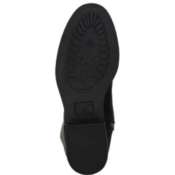 SUN STONE Womens Black Slip Resistant Allicce Round Toe Zip-Up Boots Shoes 7 WC