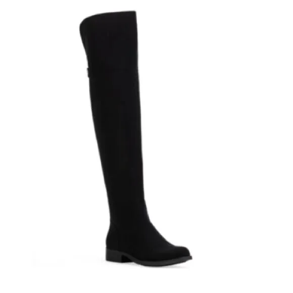 SUN STONE Womens Black Slip Resistant Allicce Round Toe Zip-Up Boots Shoes 7 WC