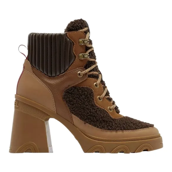 Sundance Catalog Sorel Platform “Brex Heel Cozy Lace Boots” Size 9.5 New