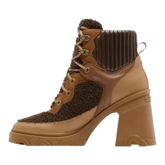 Sundance Catalog Sorel Platform “Brex Heel Cozy Lace Boots” Size 9.5 New