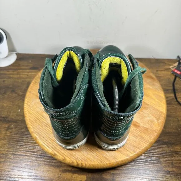 Supra Skytop Chad Muska Pro Dark Green Patent Shoes Men's Size 10.5