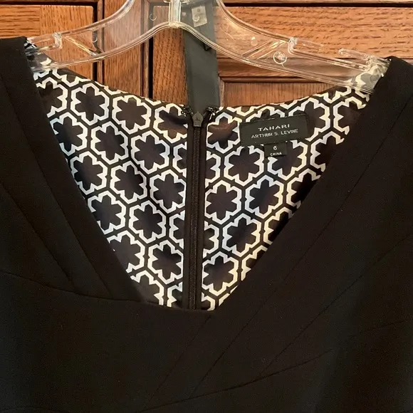 Tahari Black Dress with Belt