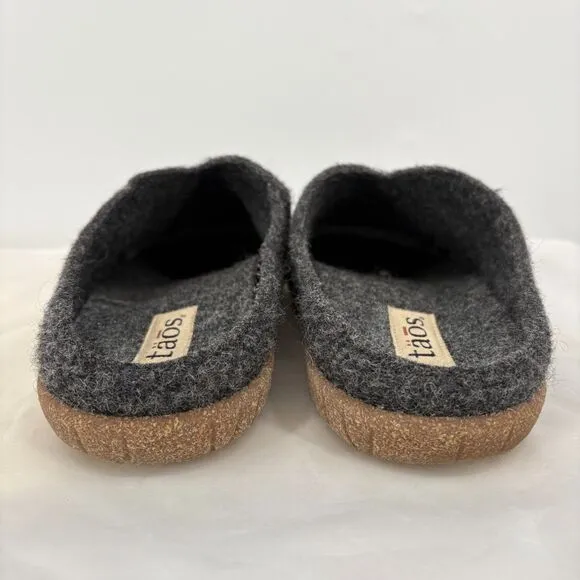 Taos “My Sweet Wool” Clogs Indoor/Outdoor Slippers Grey, Sz 41 (EU) 10-10.5 (US)
