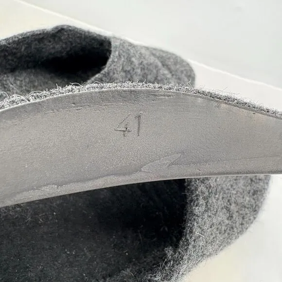 Taos “My Sweet Wool” Clogs Indoor/Outdoor Slippers Grey, Sz 41 (EU) 10-10.5 (US)