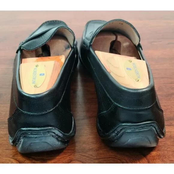 Taryn Rose Abram Delphy Neron Black Slip On Loafer Men's Size 10, New With Box