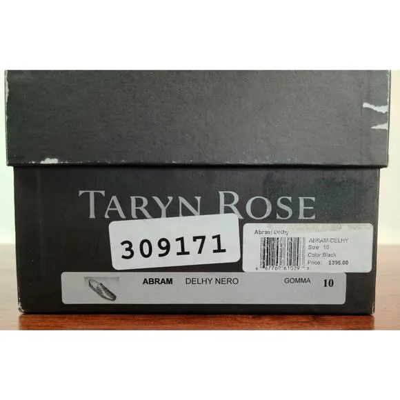 Taryn Rose Abram Delphy Neron Black Slip On Loafer Men's Size 10, New With Box