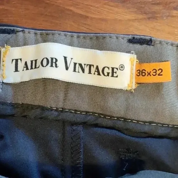 Taylor Vintage performance tech Men's slim fit Navy dress pants