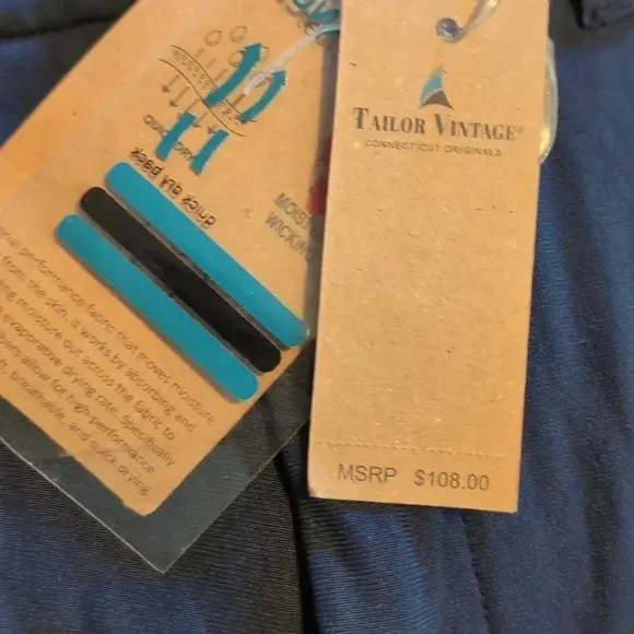 Taylor Vintage performance tech Men's slim fit Navy dress pants