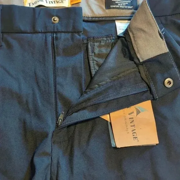 Taylor Vintage performance tech Men's slim fit Navy dress pants