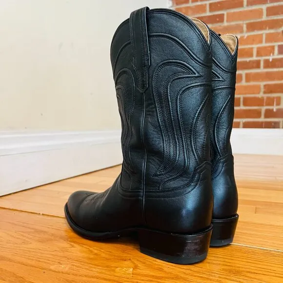 Tecovas The Cartwright Mens Size US 10 D Black Mid Calf Leather Western Boots