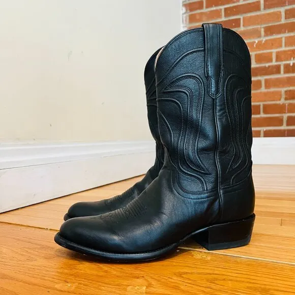 Tecovas The Cartwright Mens Size US 10 D Black Mid Calf Leather Western Boots