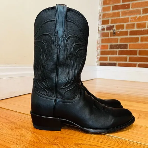 Tecovas The Cartwright Mens Size US 10 D Black Mid Calf Leather Western Boots