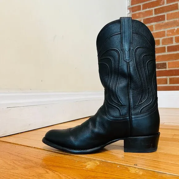 Tecovas The Cartwright Mens Size US 10 D Black Mid Calf Leather Western Boots