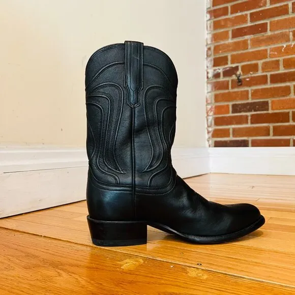 Tecovas The Cartwright Mens Size US 10 D Black Mid Calf Leather Western Boots
