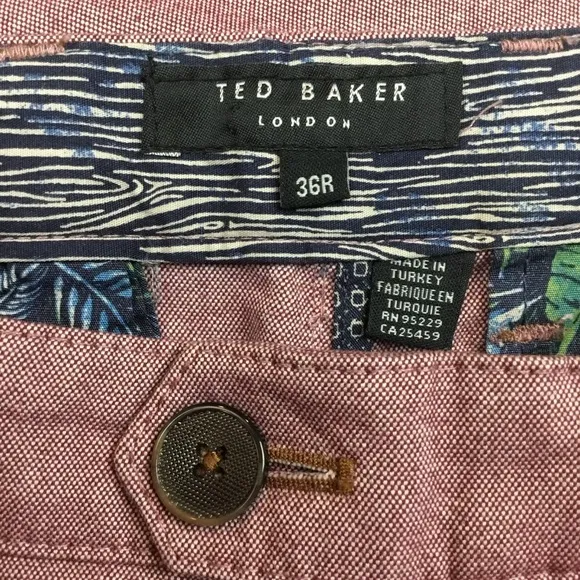 Ted Baker Seenchi Chino Flat Front Slim Fit  Leg Pant 36R
