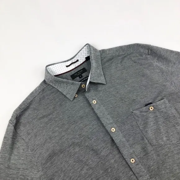 Ted Baker Timothy Slim Fit Cotton Jersey Shirt