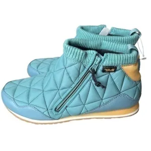 Teva Ember Mid Quilted Sneaker Boots Mens Size 11 EUR 44.5 Sage Brush Blue Nylon