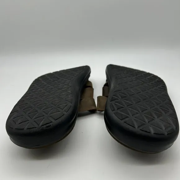 Teva Sandals Mens Size 10 1102515 Leather Slip On Comfort Brown Casual Shoes