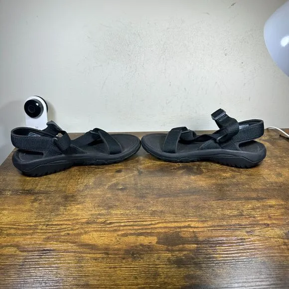 Teva Sport Black Sandals Hurricane XLT2 Cross Strap Shoes 1019622 Men's Size 8‎