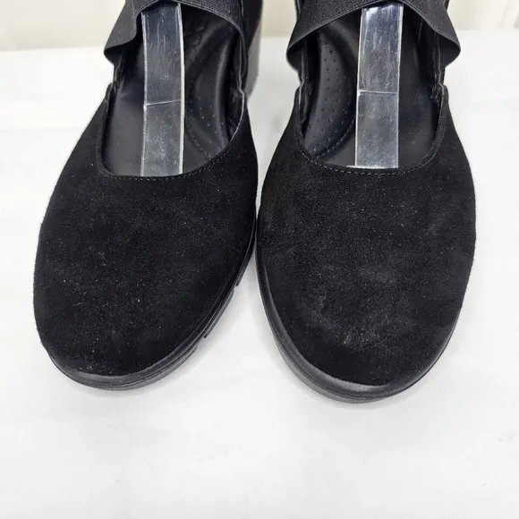 The FLEXX Women's Black Get Back Mary Jane Wedge Shoes Size 8