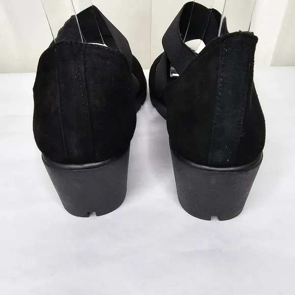 The FLEXX Women's Black Get Back Mary Jane Wedge Shoes Size 8