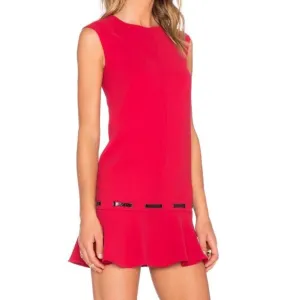 The Kooples Red Dropwaist Mini Dress size 2