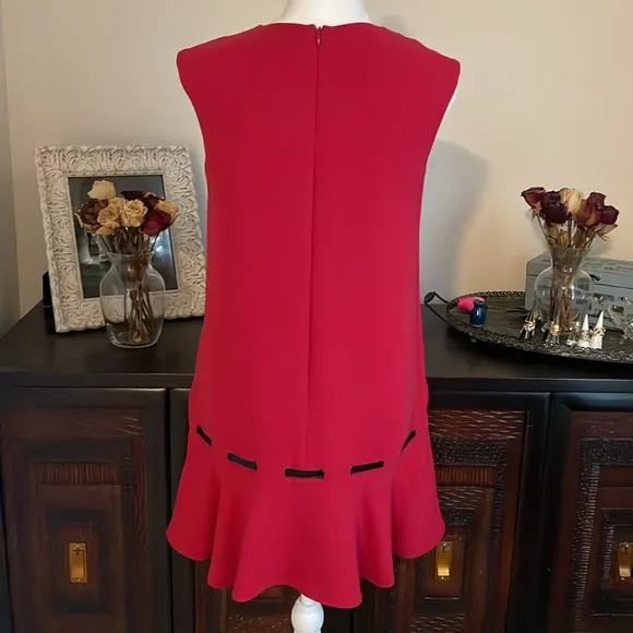 The Kooples Red Dropwaist Mini Dress size 2