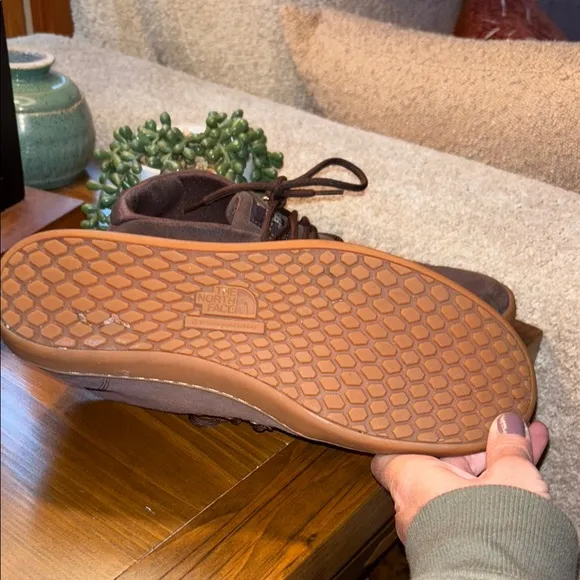 The North Face Brown Sneaker-Shoes with Suede Finish