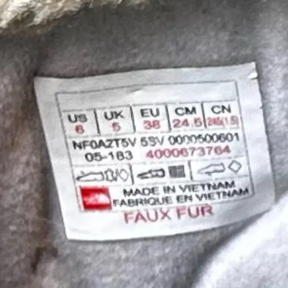 The North Face Gray Winter Boots with Waterproof Design
