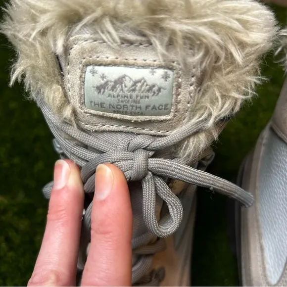 The North Face Gray Winter Boots with Waterproof Design