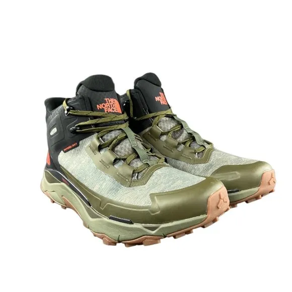The North Face Mens Vectiv Exploris Mid Futurelight Olive Green Boots Sz 11.5-14