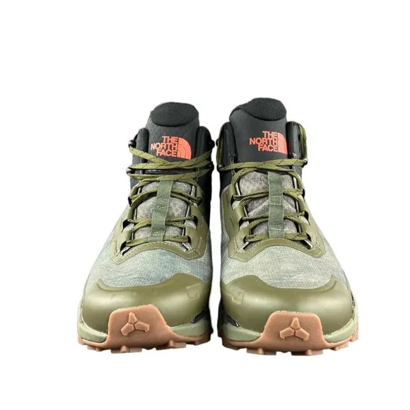 The North Face Mens Vectiv Exploris Mid Futurelight Olive Green Boots Sz 11.5-14