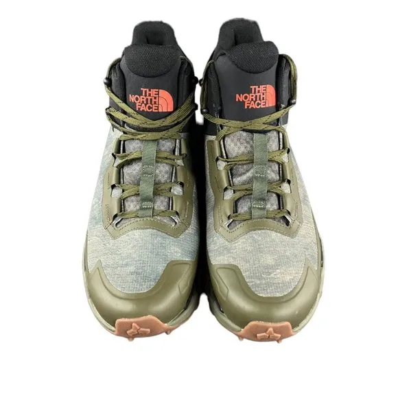 The North Face Mens Vectiv Exploris Mid Futurelight Olive Green Boots Sz 11.5-14