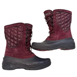 The North Face Thermoball Utility Mid Boots Waterproof Cabernet Red Women’s 10