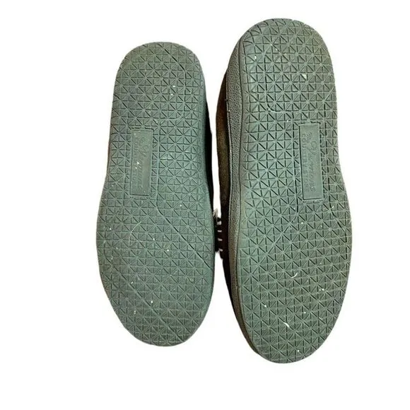 The Vermont Country Store Brown Suede Moccasin Unisex Indoor/Outdoor Slipper 8M