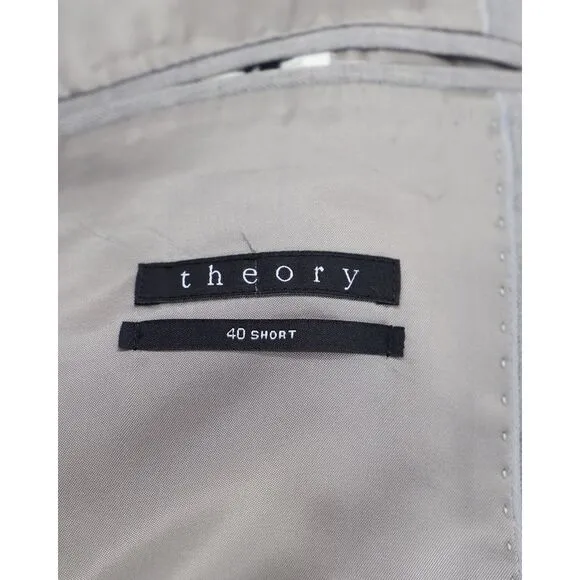 Theory Chambers Slim-Fit Sportcoat in Grey Wool