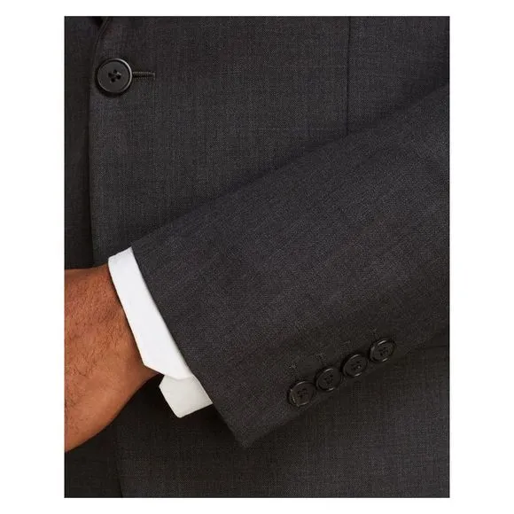 THEORY Mens Chambers Gray Single Breasted, Slim Fit Blazer 42L