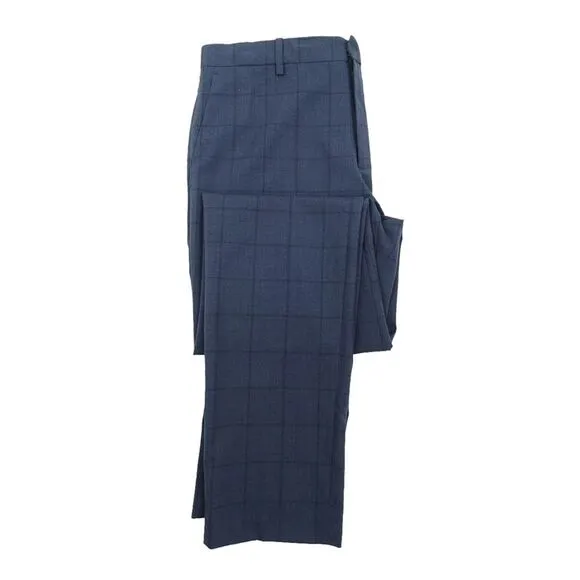 Theory Men's Mayer Windowpane Slim Fit Suit Pants - Eclipse Multi