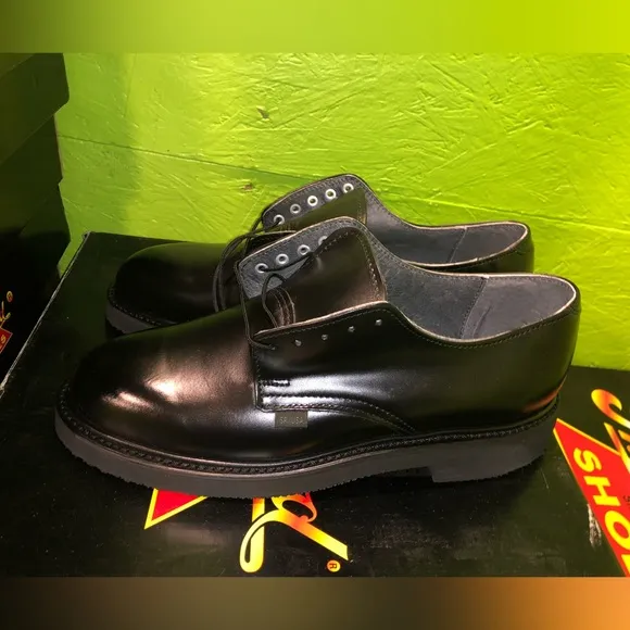 Thorogood 834-6130 Black Leather Oxford Shoes Postal Certified Mens Many Sizes