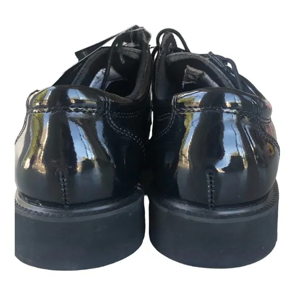 Thorogood Men’s Black Patent Leather ISO 9001 Certified No Slip Work Shoes 8M