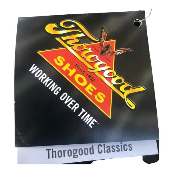 Thorogood Men’s Black Patent Leather ISO 9001 Certified No Slip Work Shoes 8M