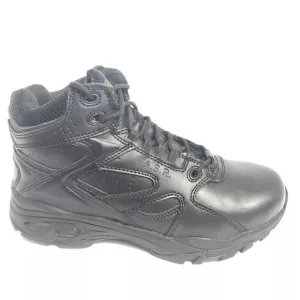 Thorogood Men’s Mid Cut Slip Resisting Black Boots, Size 8W