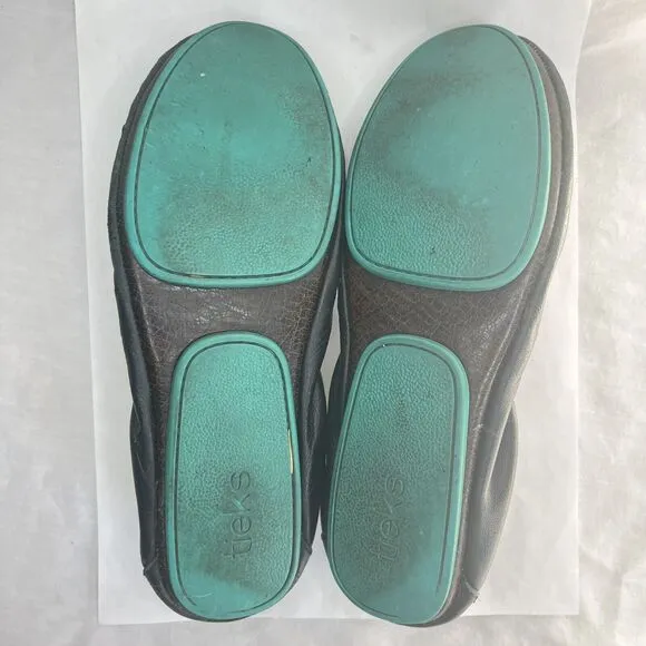 Tieks Gavrieli Balllet Flats Leather Slip On Shoes Matte Black Women 8