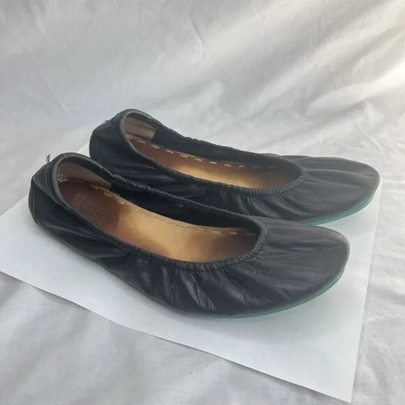 Tieks Gavrieli Balllet Flats Leather Slip On Shoes Matte Black Women 8