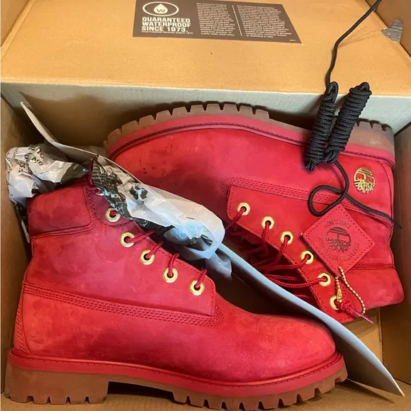 Timberland 6 Inch Premium PS 'Dark Red' Waterproof