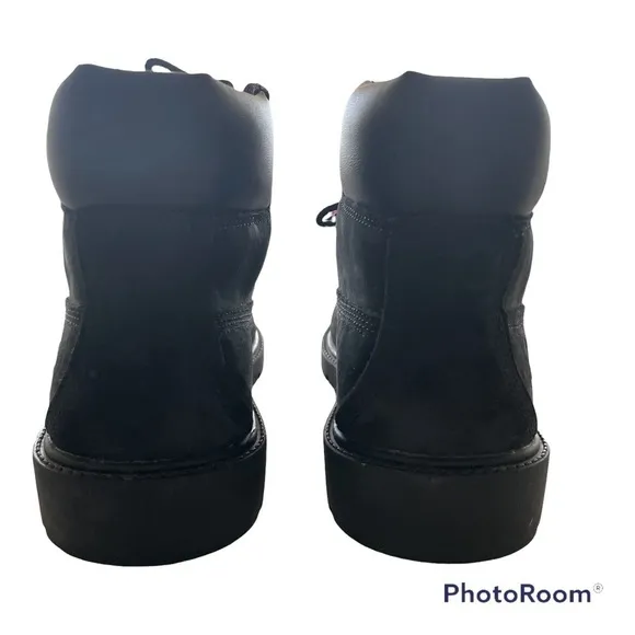 Timberland 6&quot; Premium Black Suede Waterproof Boots • Size 1