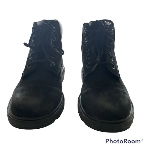 Timberland 6&quot; Premium Black Suede Waterproof Boots • Size 1