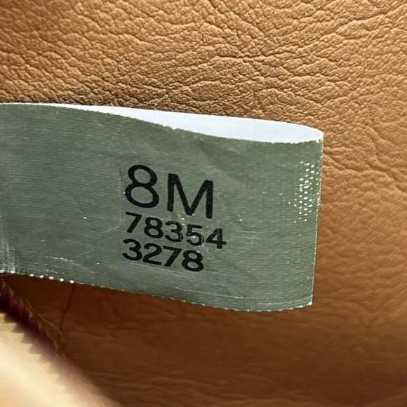 Timberland Amston Women Boots 8 Med Wheat Nubuck Leather Gum Wedge‎ Shoes Straps